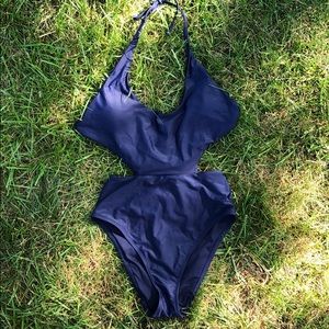 Aerie one-piece suit with cutouts